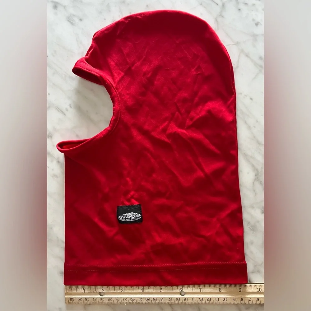 KATAHDIN GEAR KG POLYESTER BALACLAVA FACE MASK RED Ski Mask Neck Gator unisex